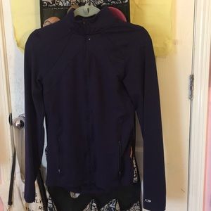 Purple athletic sweatshirt